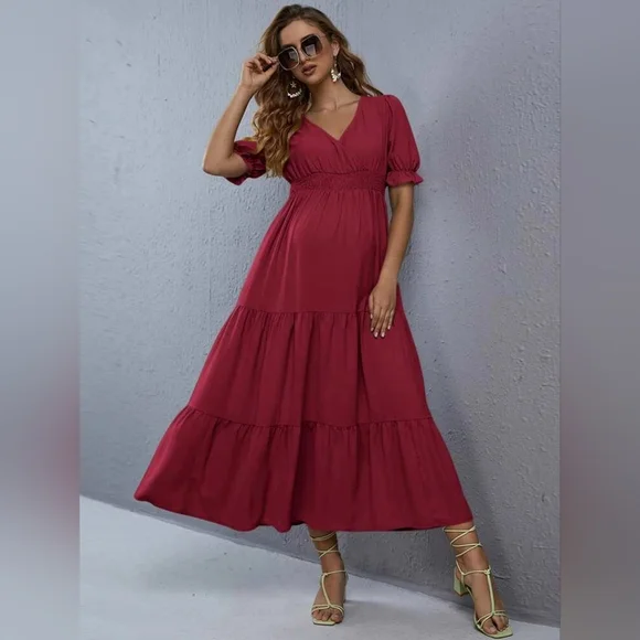dresses for women formal Formal Long V-neck Simple Prom Dresses For Women Prom Gowns With Pockets